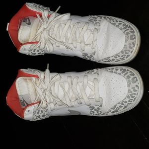 Nike leopard peach high tops